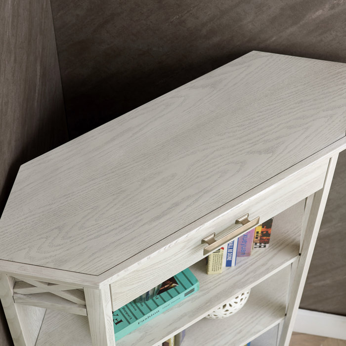 Gracie Oaks Mantel Solid Wood Corner Bookcase & Reviews Wayfair